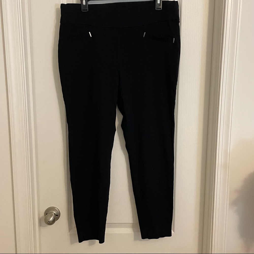 Maurice’s Bengaline pull on black pants
